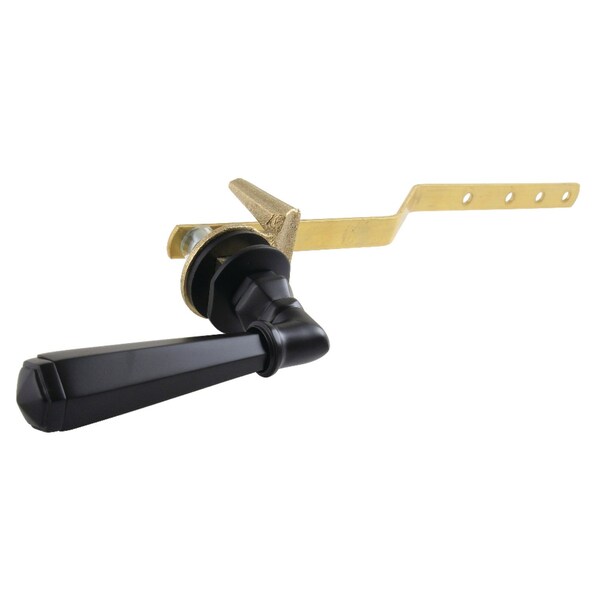 Front Mount Toilet Tank Lever, Matte Black